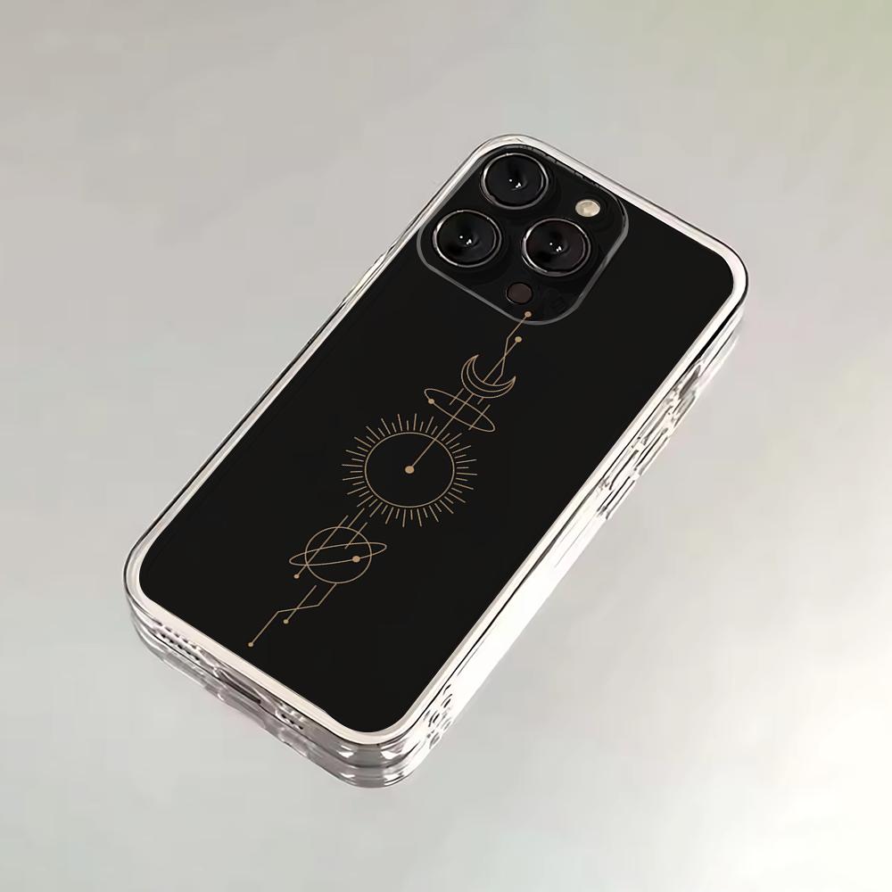 Witches Moon Tarot Mystery Phone Case For iPhone 16,15,14,13,12,11 Plus,Pro,Max,XR,XS,X,7,8 SE,Mini Transparent Silicone Soft
