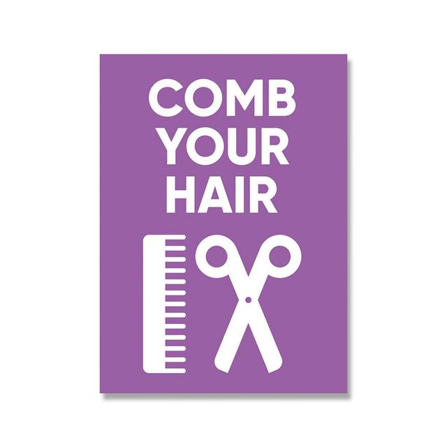 Kids Bathroom Rules Posters and Prints Wash Brush Floss Flush Canvas Painting Colorful Wall Pictures for Living Room Home Decor