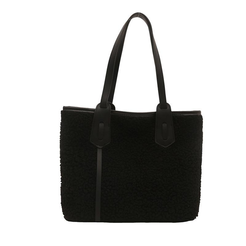 Plush Bag Women's Large Capacity 2025 New Autumn and Winter Casual Handbag Versatile Plush Commuter Tote Bag