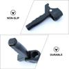 22mm Compatible Walking Stick Grip Anti-Skid Black Plastic Crutch Handle Replacement for Senior Daily Mobility Outdoor Activities