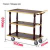 Modern 2-Tier Restaurant Serving Cart