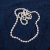Natural Freshwater 10/11mm Large Threaded Pearl Beaded Sweater Chain Layered Wear Hand-knotted Necklace Strands Fashion Jewelry