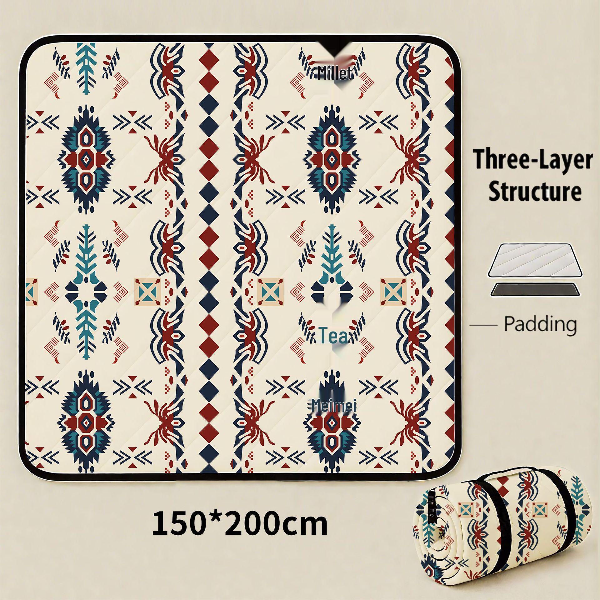 Thickened Waterproof Picnic & Camping Ground Mat - Portable, Moisture-Proof Outdoor Seat Cushion