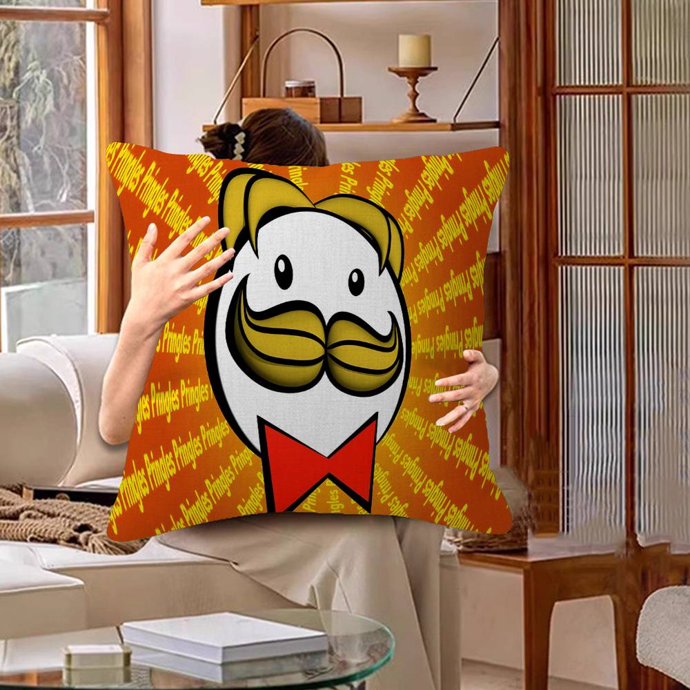 Fashion P-Pringles L-LLC Pillow Gift Home Office Decoration Bedroom Sofa Car Cushion Cover Case 45x45