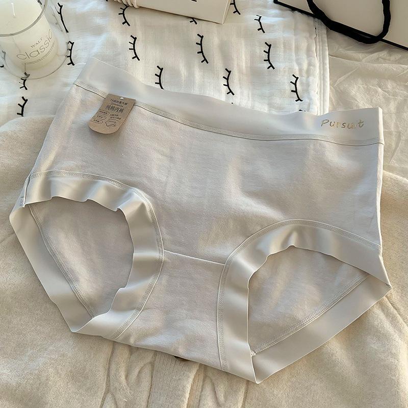 Mid-Rise Antibacterial Plus Size Cotton Women's Panties with Baby Cotton Crotch