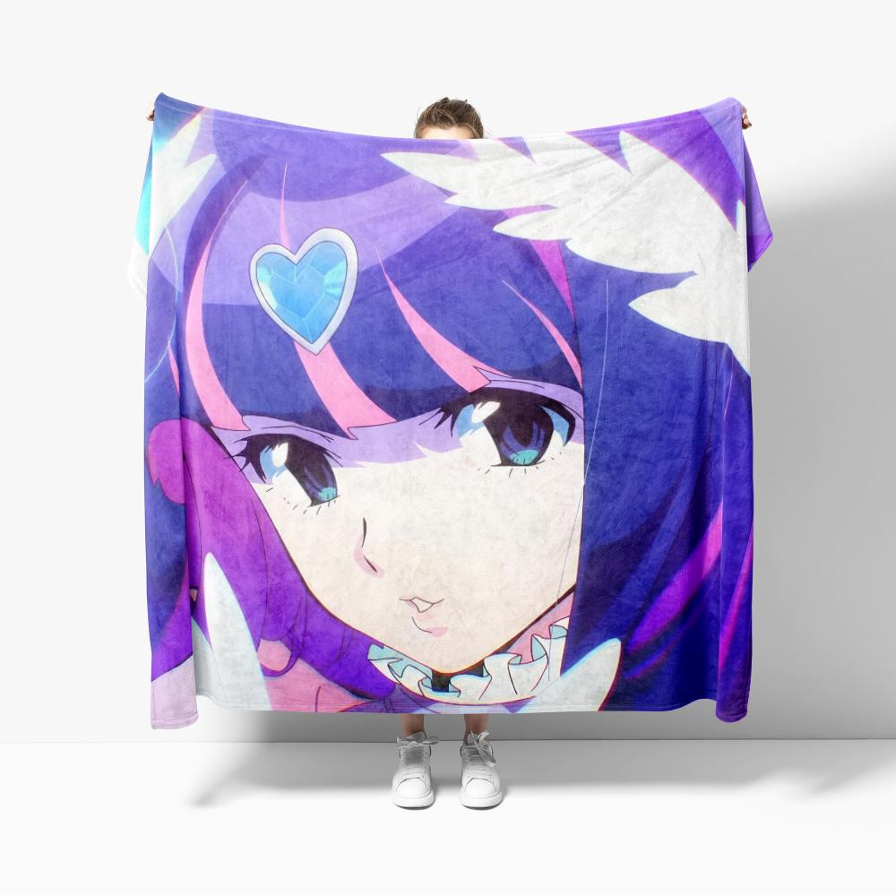 Anime Flannel Blanket for Sofa Decoration Stocking Angel creative Throw Blankets For Bed