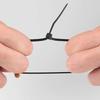 100Pcs Nylon Universal Cable Tie Buckles Multipurpose UV Resistant Cable Ties Tool Heavy Duty Self-Locking Zip Ties Holder