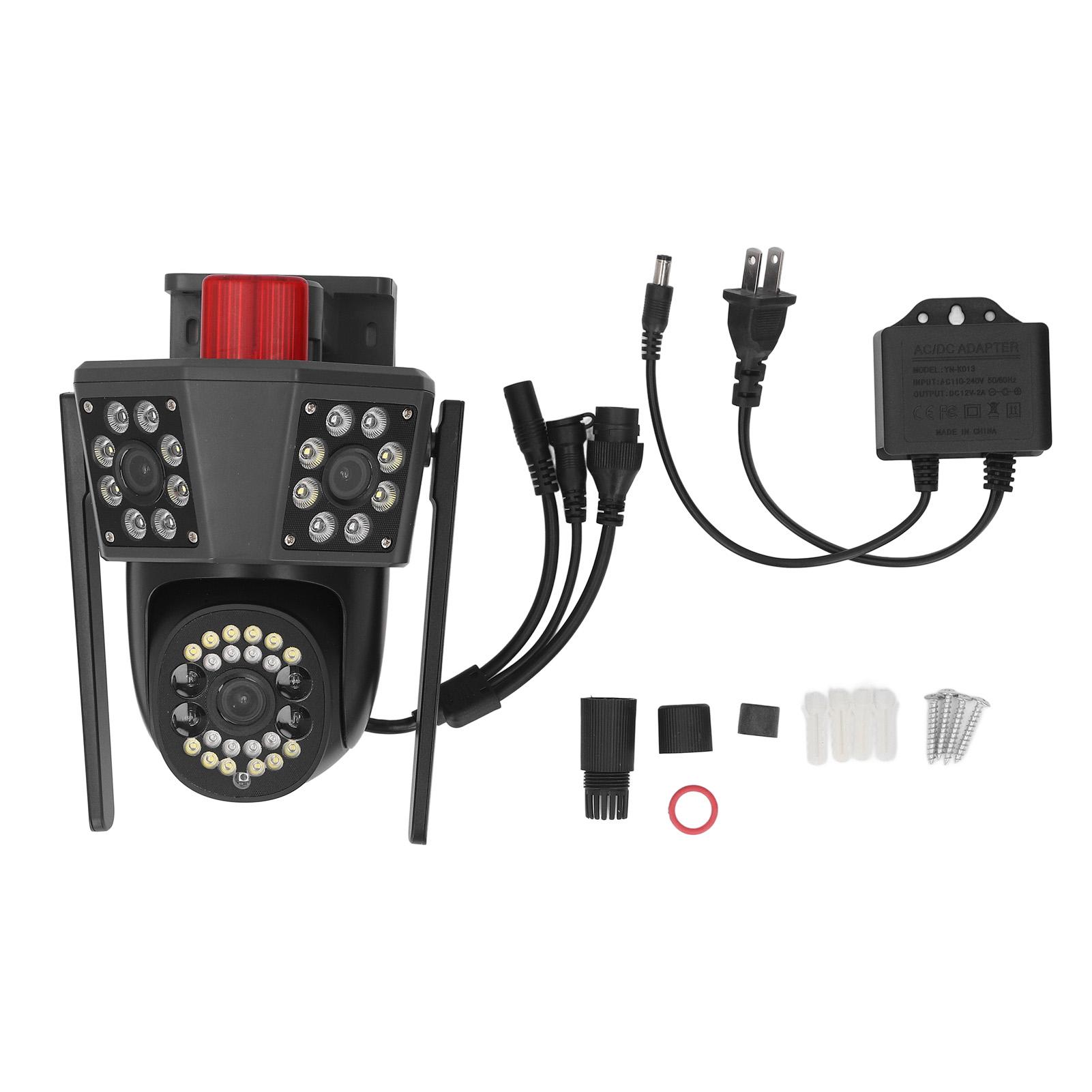 

Outdoor Security Camera 5MP Triple Lens IP66 Waterproof Human Detection Full Color Night Vision