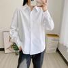 Spring Autumn Women's White Elegant Fashion Shirt Ladies Long Sleeve Simple All-match Buttons Cardigan Blouse