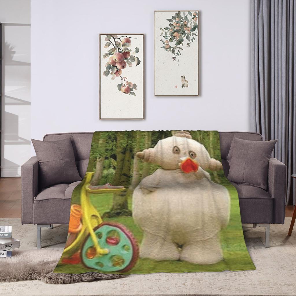 Makka Pakka Blankets  Warm Soft Funny Plush Throw Blanket For Boy Girl Home Decor Flannel Bedspread Bed Cover