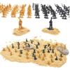 100PCS Ancient Warriors Soldier Miniatures Model 2.7CM Multiple Colors Available War Scene Different Postures Knight Soldier ZYF