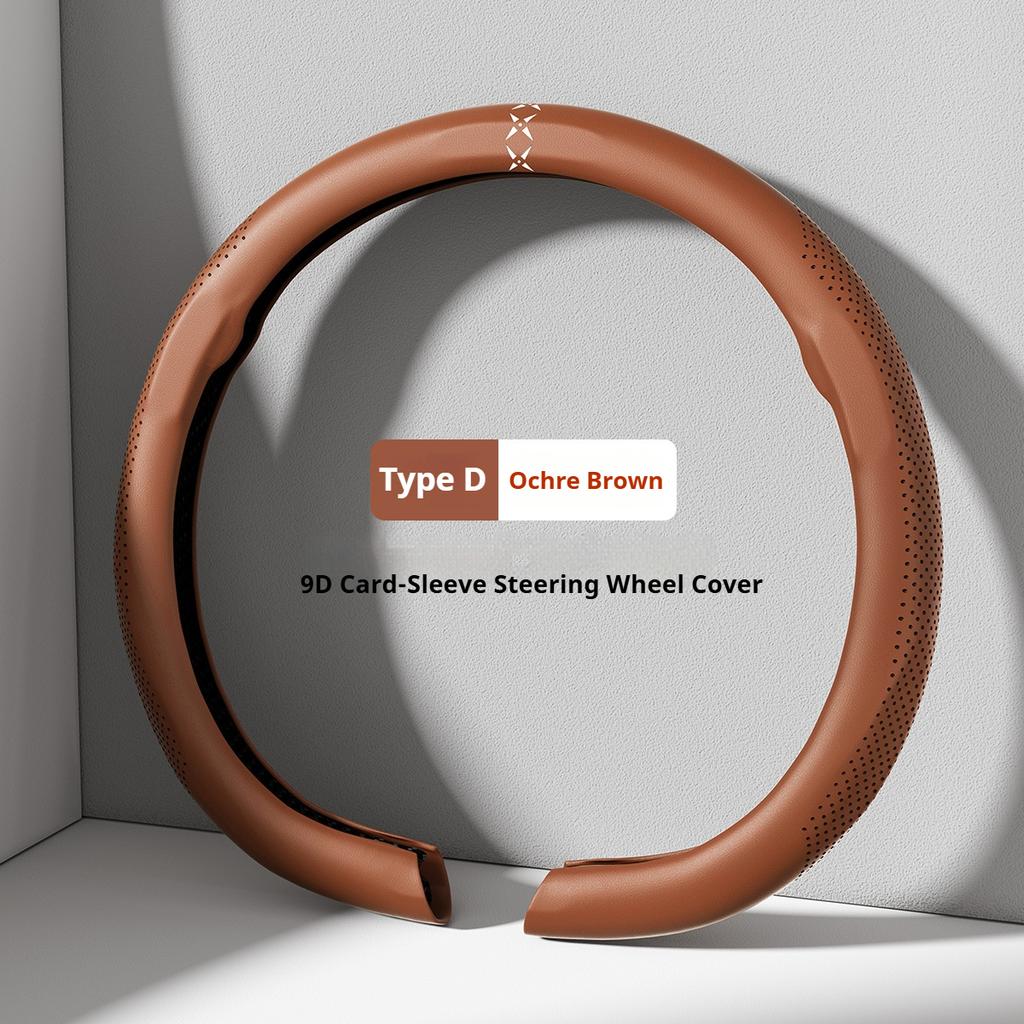 For Chery Exeed TX Nappa Leather Grain Car Steering Wheel Cover Breathable and Anti Slip Accessories Interior Accessories