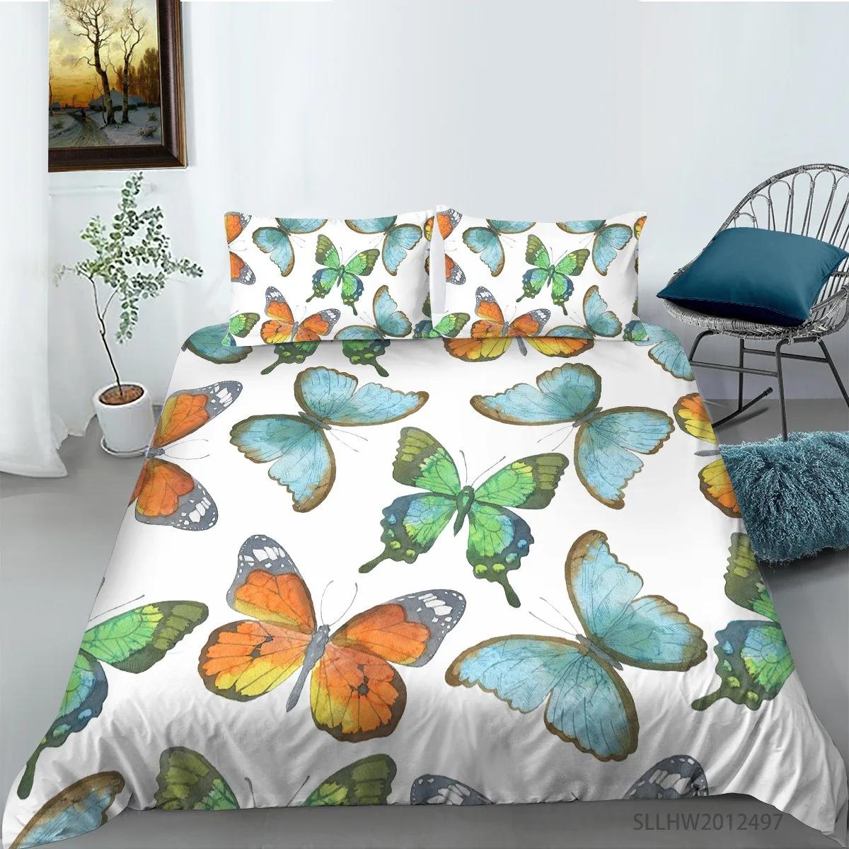 

Trendy Elegant Double 3D Butterfly Insect Coccinella Septempunctata Polyester Pastoral Style Bed Dropship Quilt Comforter Comforter (quilt)-EU Single(135*200cm)3pcs