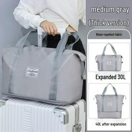 

Расширяемая дорожная сумка-даффл для занятий спортом на открытом воздухе серый