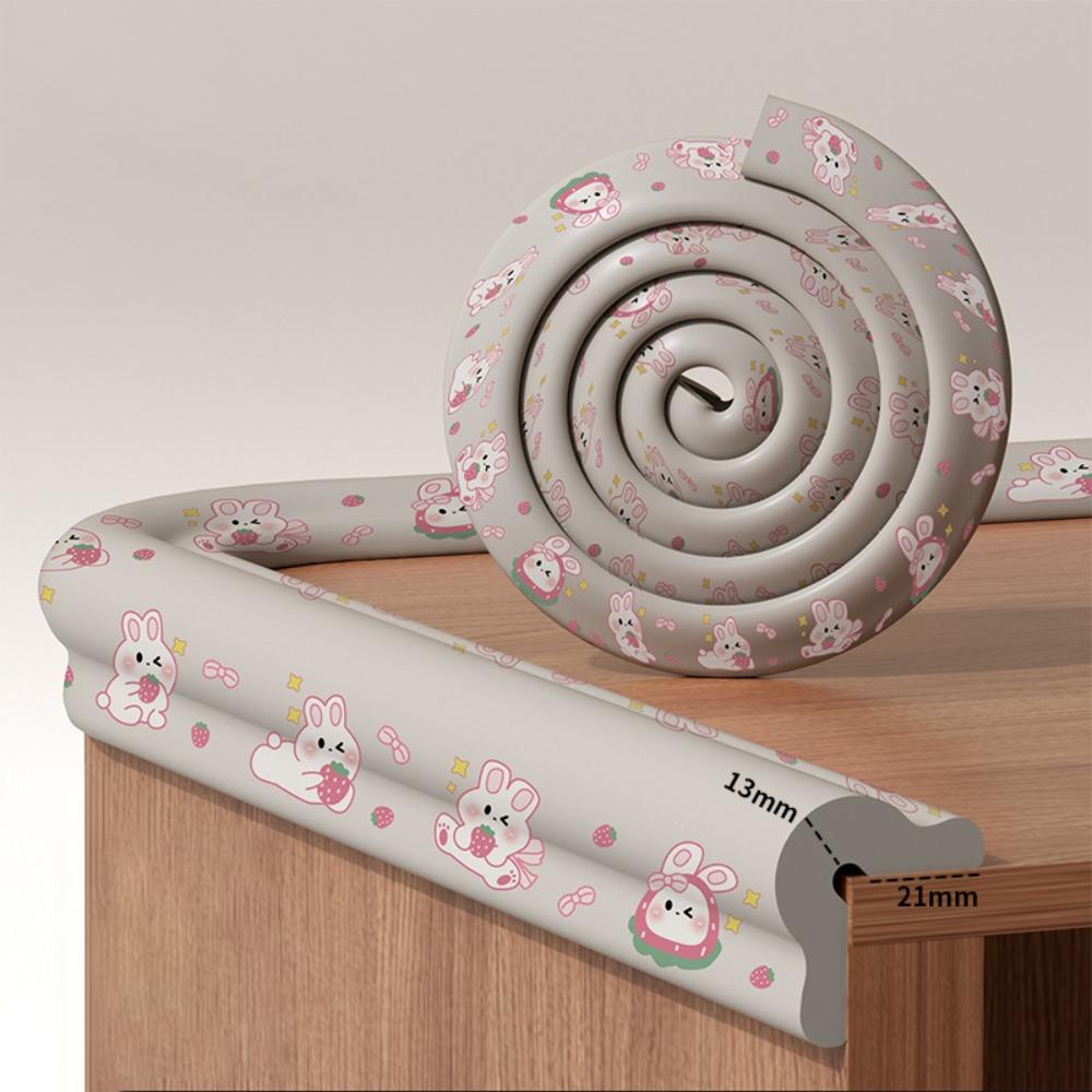 Cartoon Digital Pattern Desk Edge Guard Strip Baby Safety Foam Bumper  Children