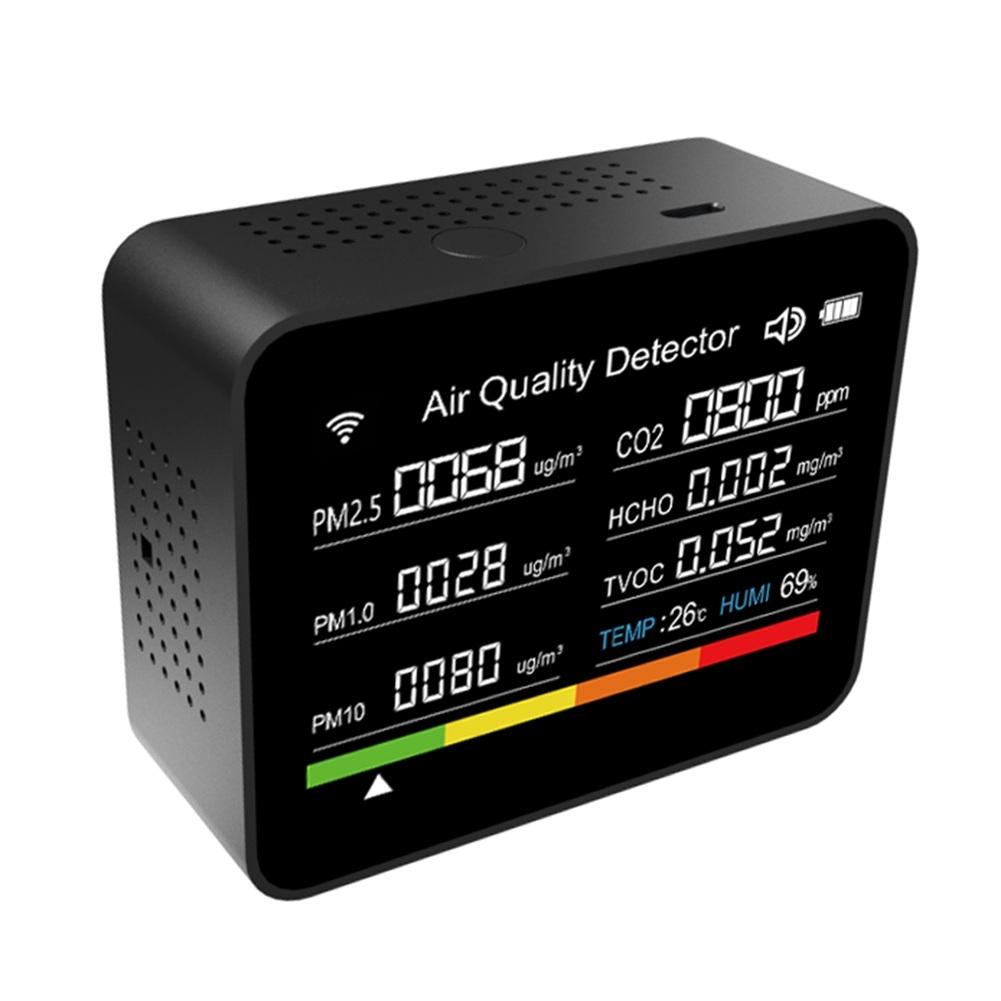 13 In 1 Air Quality Monitor CO2 Meter Temperature&Humidity Tester TVOC PM2.5