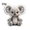 Animal Fridge Decor Acrylic Refrigerator Magnet, Cow Sheep Koala Frog Seal Kitchen Decorative Magnets Magnetic Decoration for Lockers Whiteboards