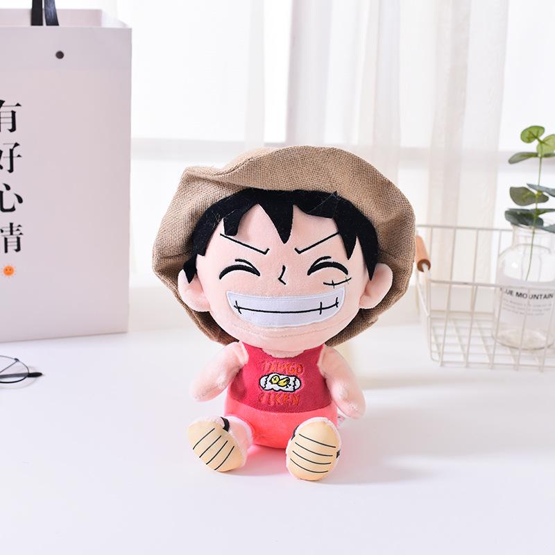 Anime One Piece Plush Toys Luffy Chopper Sabo Plush Doll Stuffed Kawaii Cute Toy Chopper Doll Keychain Halloween Gift For Child