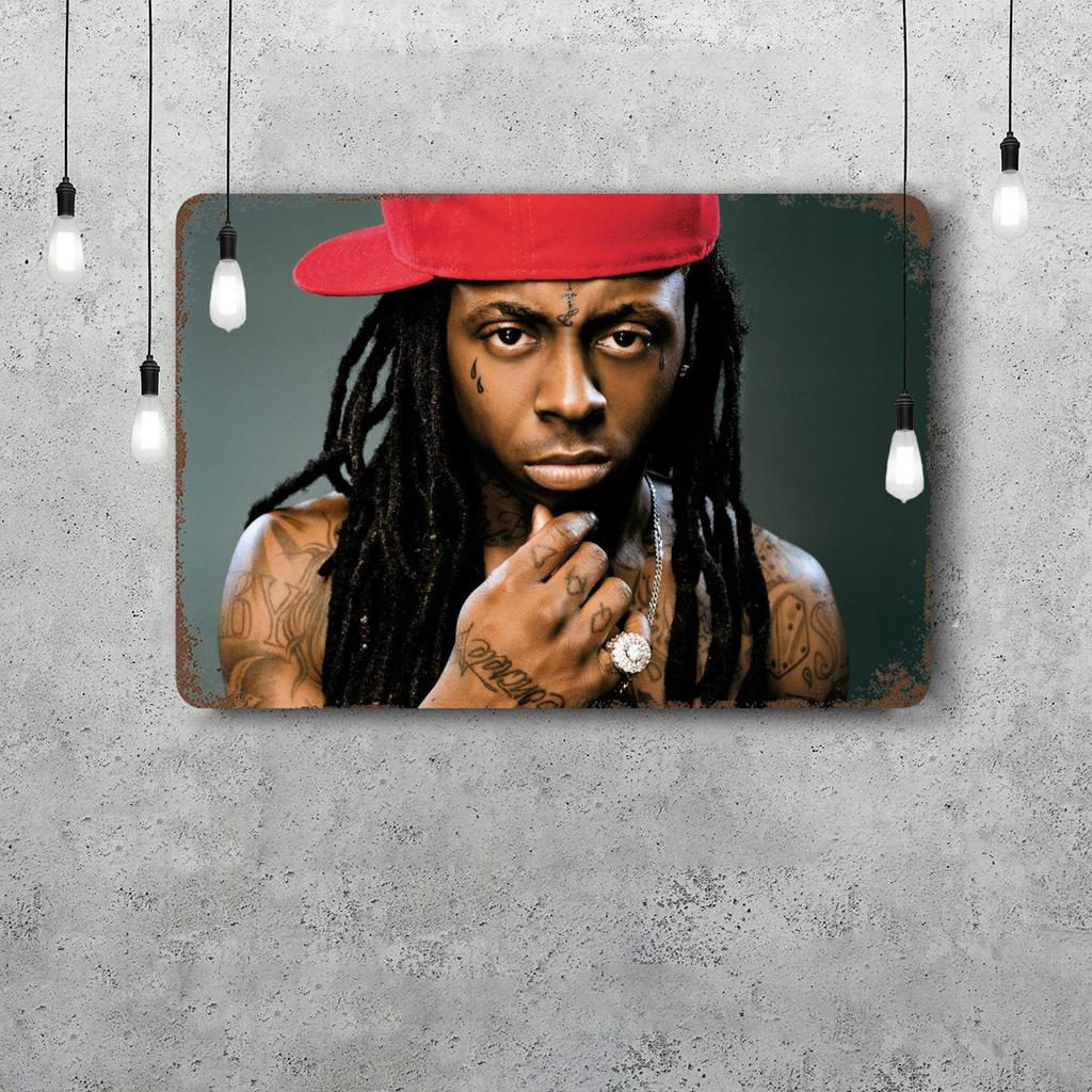 Lil Wayne Vintage Metal Tin Signs Posters Decor Retro Metal Plaque Wall Art Decor for Garage Bar