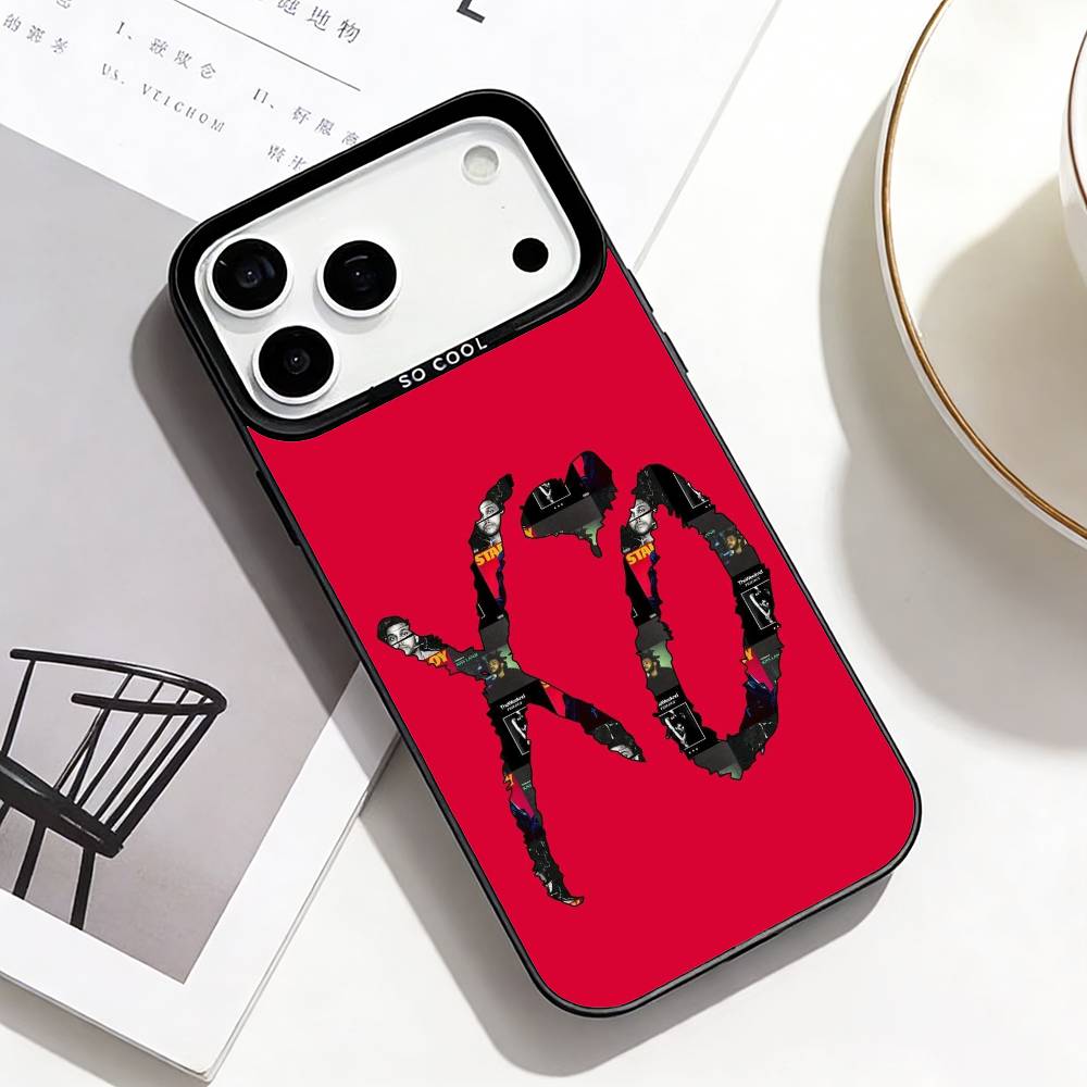 La Coque de Téléphone XO de The W-Weeknd Pour iPhone17,16,15,14,13,12,Pro Max Noir Coloré Coque de Téléphone