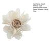 Women Brooch Mesh Yarn Feather Rose Flower Decor Scarf Decorative Lapel Pin Collars Hats Bags Coats Scarves Bag Decoration