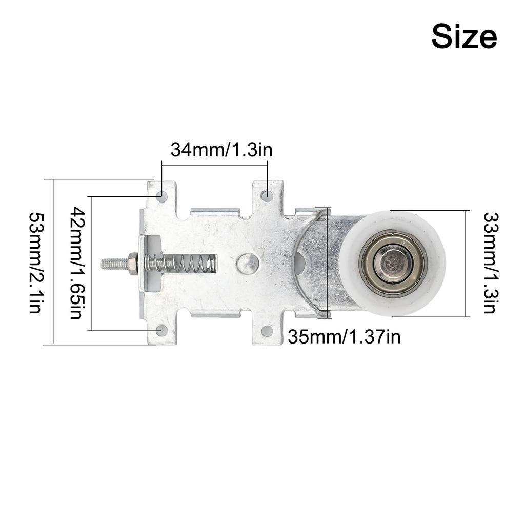 Wardrobe Sliding Door Roller Top Bottom Moving Wheel Hanging Pulley Wheel Furniture Cabinet Door Roller Track Accessories