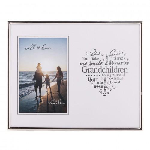 Celebrations With Love Grandchildren Heart Single Photo Frame
