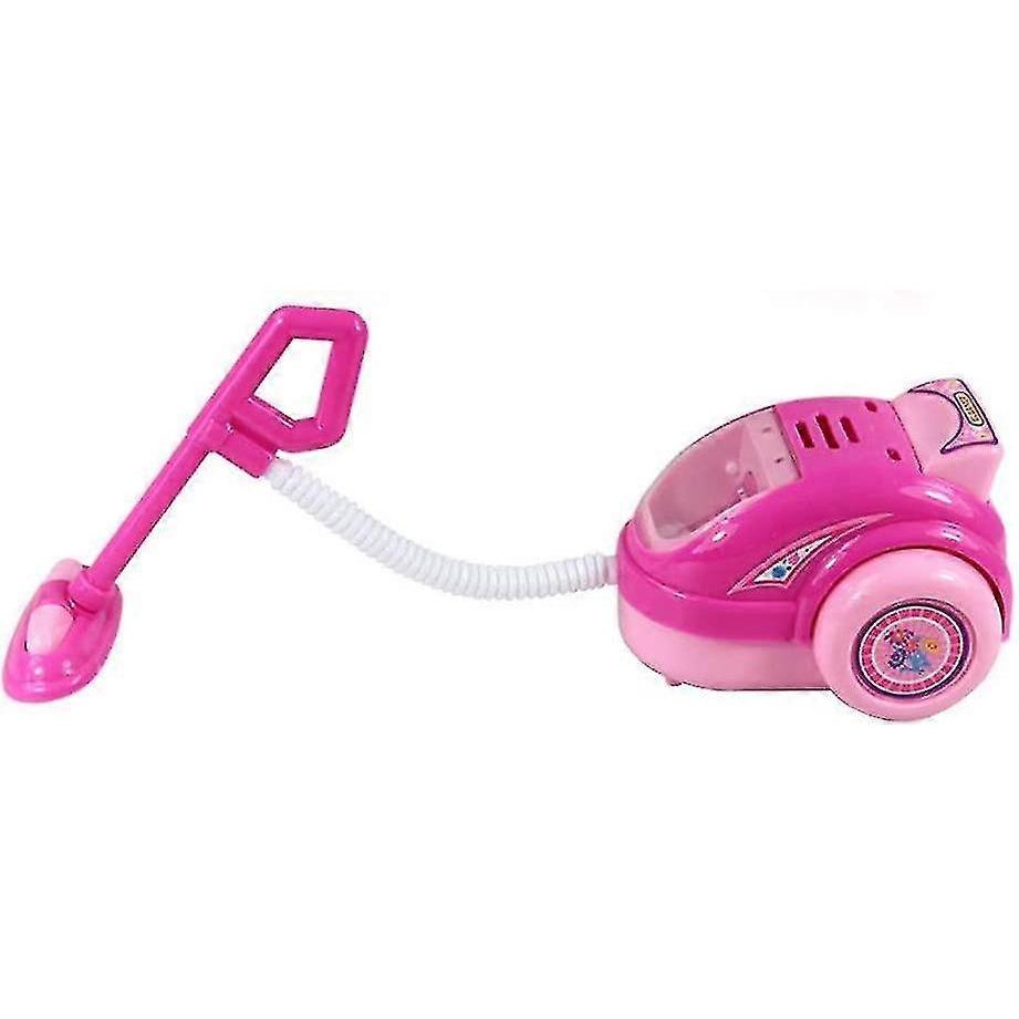 Kinderspielzeug Rollenspiel Staubsauger Realistisches Spielzeug mit Lichtern & Geräuschen(Rosa)