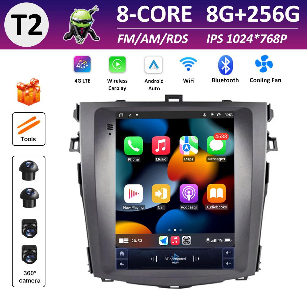 Autoradio DSP Stereo Car Video for Toyota Corolla E140 E150 2007 2008 2009 2010 - 2013 Radio Player Android Smart System No 2din