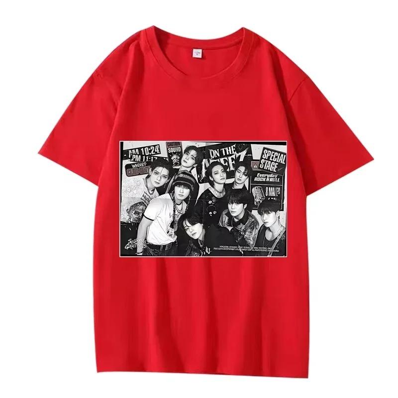 2026 Sommer Mode Trendiges T-Shirt Herren Damen Vintage Oberteil Ateez Klassisches Damen-T-Shirt Kpop Super Lässige Bedruckte Kurzarmbluse Y2K