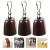 3 Sets Die Glocke Laut Hund Kragen Ornamente Outdoor Dekoration Pet Warnung Glocken Vieh Halsbänder Reise
