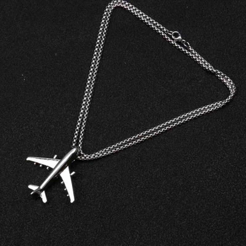 Hip Hop Airplane Hiphop Versatile Student Trendy Women's Fashion Jewelry Necklace Pendant