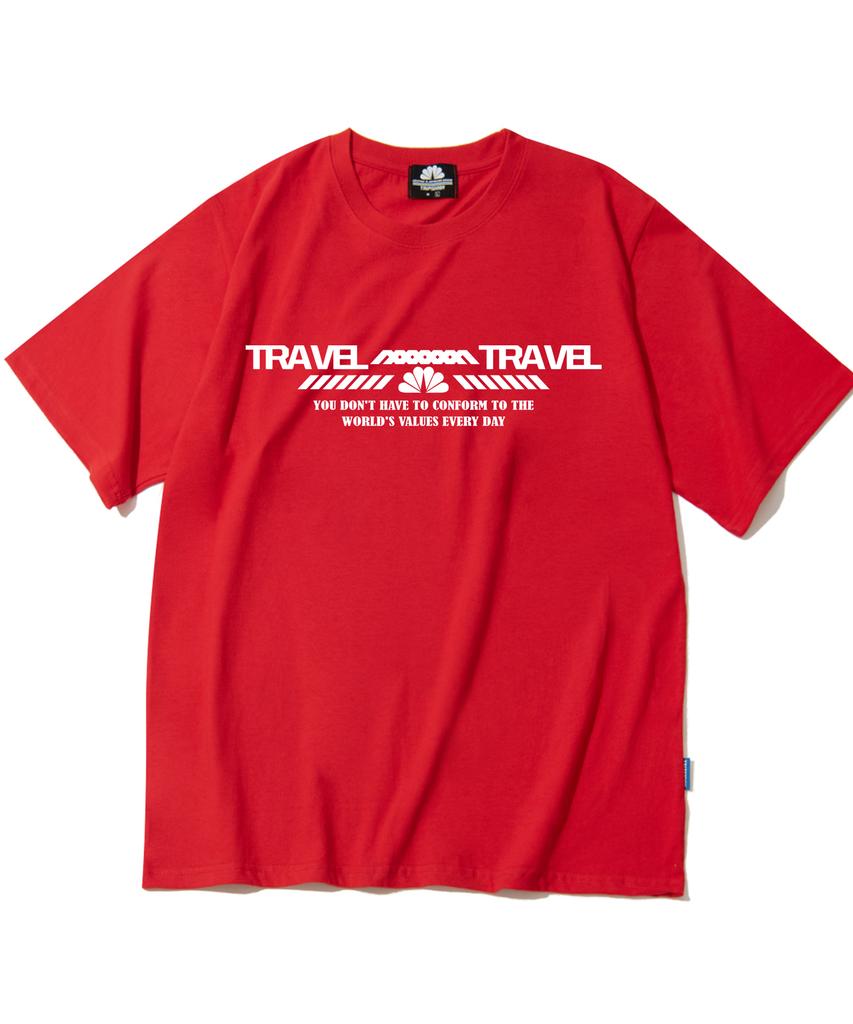 TRIPSHION Double Travel Graphic T-Shirt - 8 Colors (Type A)