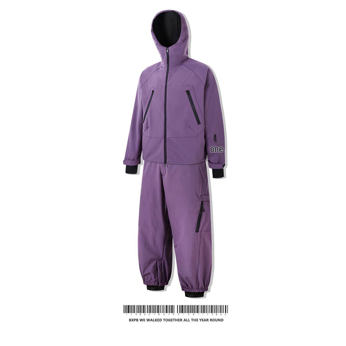 Snow Purple Waterproof & Windproof Ski