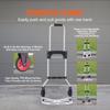 SucceBuy 176 lbs Folding Hand Truck Dolly Aluminum Stair Climbing Cart with Telescoping Handle Luggage Trolley for Home Shopping