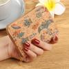 Retro Print Women's Coin Purse and Card Holder - Cork Texture Wallet 2025