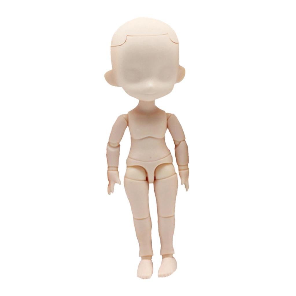 1:12 Flexible Joint Doll Body Model PP Figure Rotatable Nude DIY