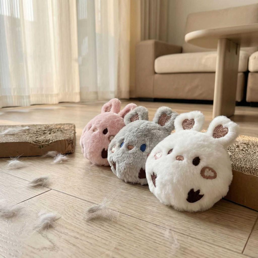 Peluche a forma di palla spinosa con denti, giocattolo elastico in peluche