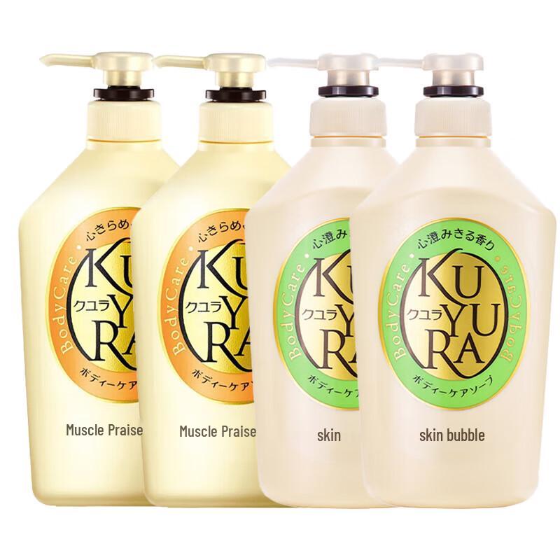 

Koyuran Skin Beauty Shower Gel 550ml 4-Pack (Flower Love & Green Field Serenity)