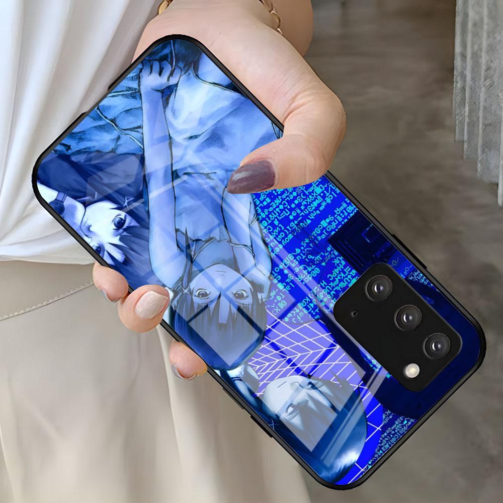 Serial Experiments L-Lain Phone Case For Samsung S26 S25 S24 FE S23 S22 S21 Plus S20 Ultra Note20Ultra Black Glass Cover