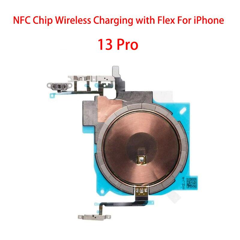 Chip cewki ładowania bezprzewodowego NFC z taśmą głośności Do iPhone 11 Pro Max 12 13 14 X XS XR Panel ładowarki Naklejka
