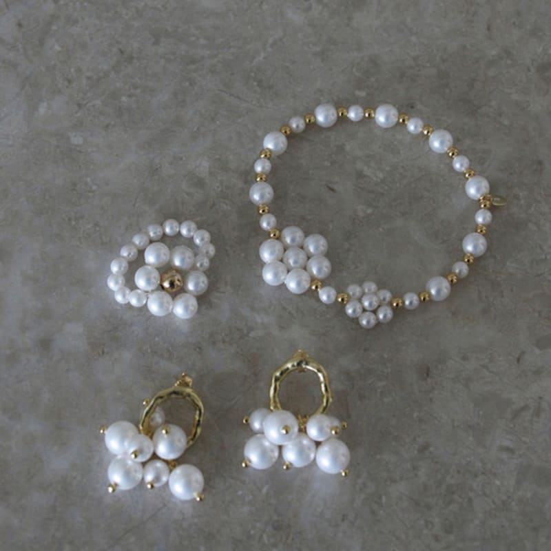 EIGHTMORE Silver925 Flower Pearl Ring