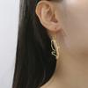 Hollow Martinique Map Earrings Stainless Steel Fashion Classic Drop Earrings for Women France Jewelry Gift