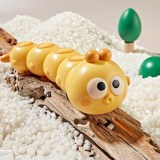 Wind-Up Caterpillar Toy Mechanical Crawling Insect Safe Non-Toxic Baby Toy Guides Babies to Educational Kids Toy