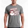 Where My Hos At Santa Claus Shirt Tshirt Summer Casual Cotton Tee Oversized Streetwear Tops Vintage Graphic Print
