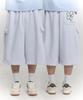 WAIKEI Cargo Bermuda Sweatpants Melange White
