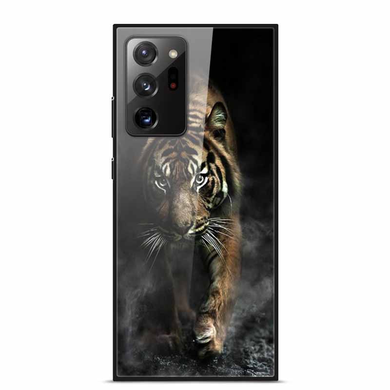 Glass Back Cover For Samsung Note 20 Ultra Case Tempered Glass Case For Samsung Galaxy S21 Ultra Case S 21 Note20 Ultra Funda