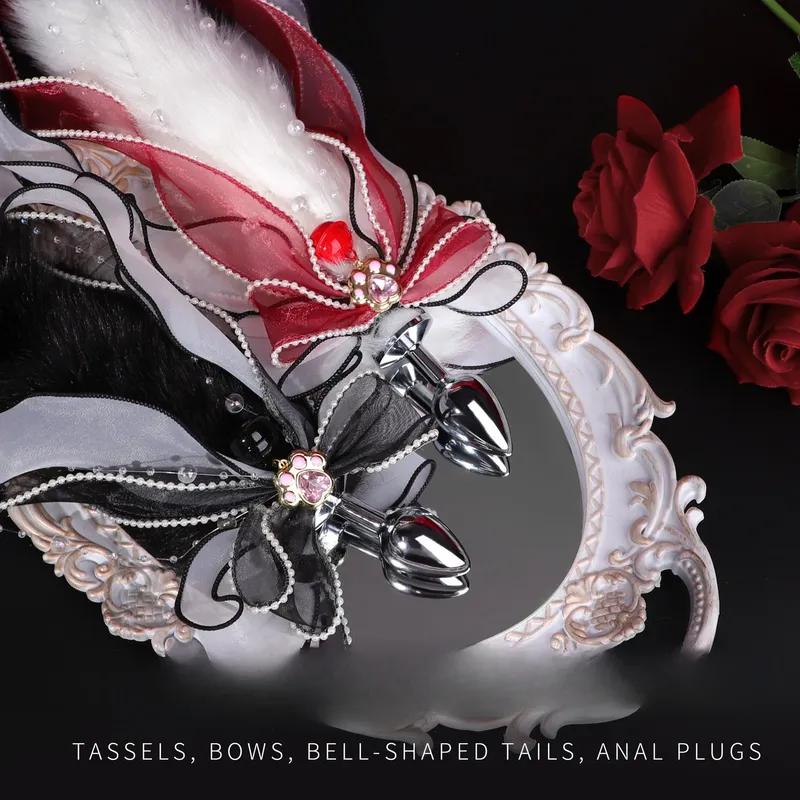 10 Colors Sexy Fox Tail Anal Plug For Women Men Butt Dilator Couples Tools Sex Toys Adult Games Erotic Products Bondage Set Shop