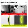 MZD1  4pcs Reflective Car Door Edge Protector Sticker Anti Collision Anti-scratch Strip For Toyota chr Corolla Camry rav4 Yaris GR