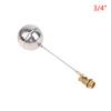 1/2" 3/4" 1" Brass Float Valve Cold And Hot Water Tank Floating Ball Valve Toilet Valve SS201 Stem Flow Control Cistern